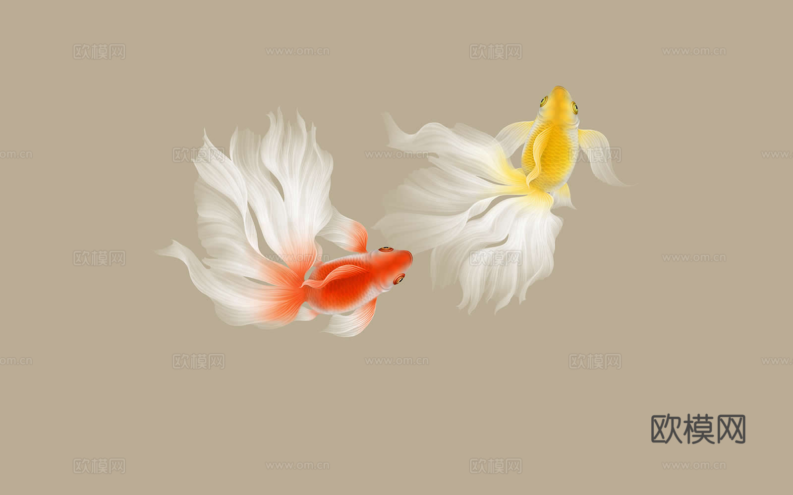 新中式锦鲤壁纸