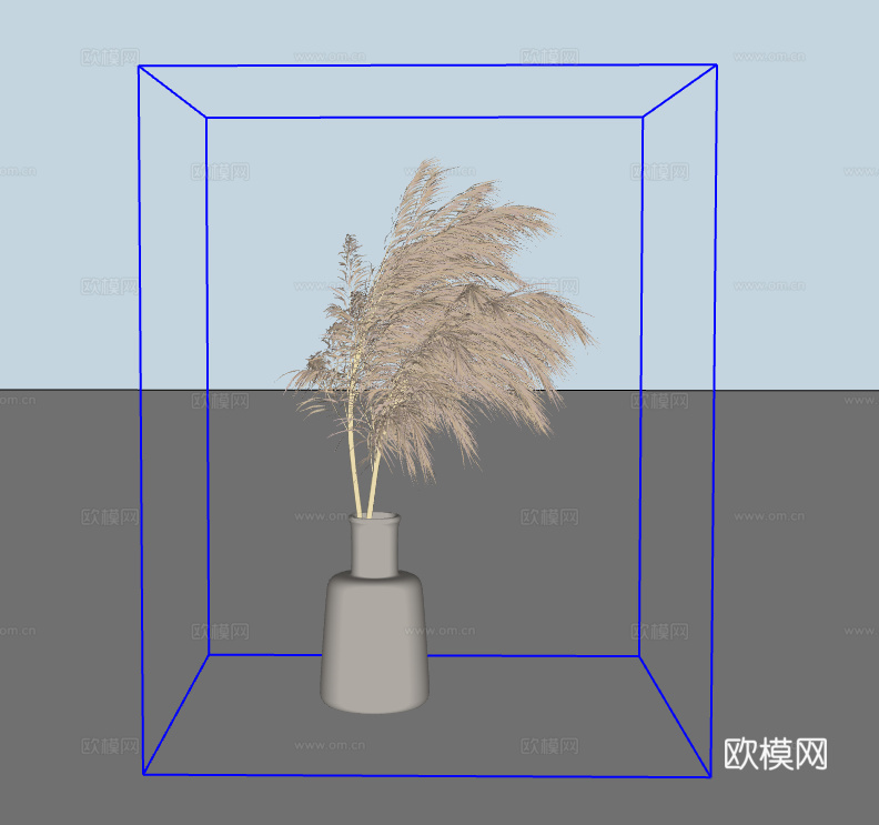 植物摆件su模型