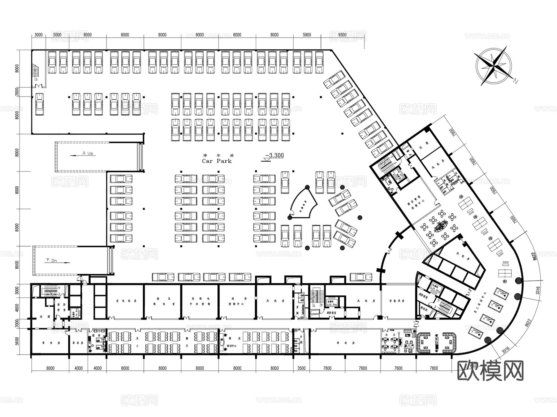 度假酒店宾馆旅馆招待所建筑CAD施工图集 240套cad施工图