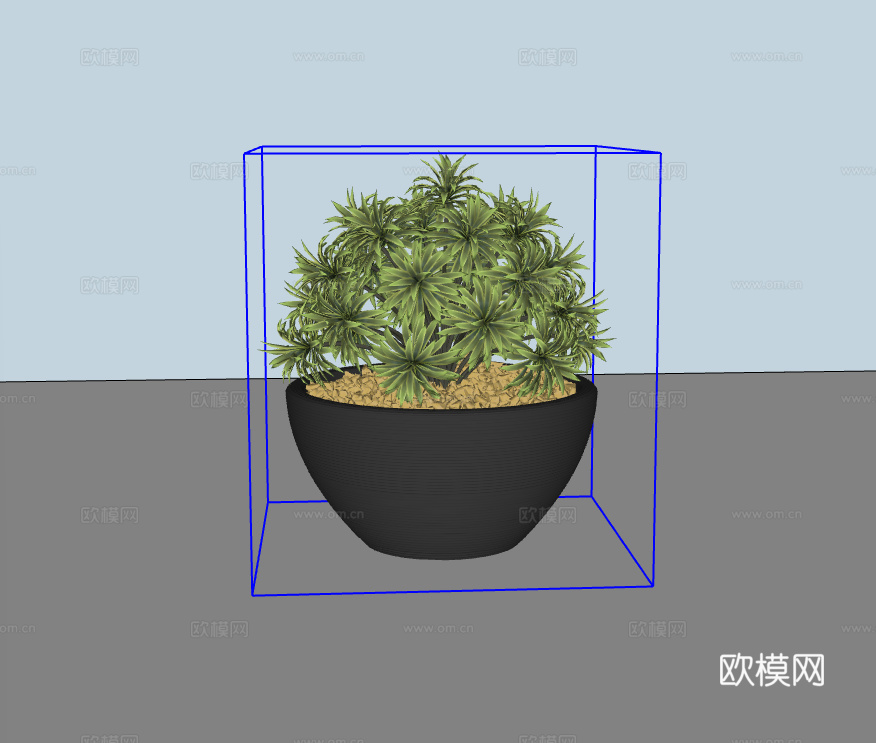 植物盆栽su模型