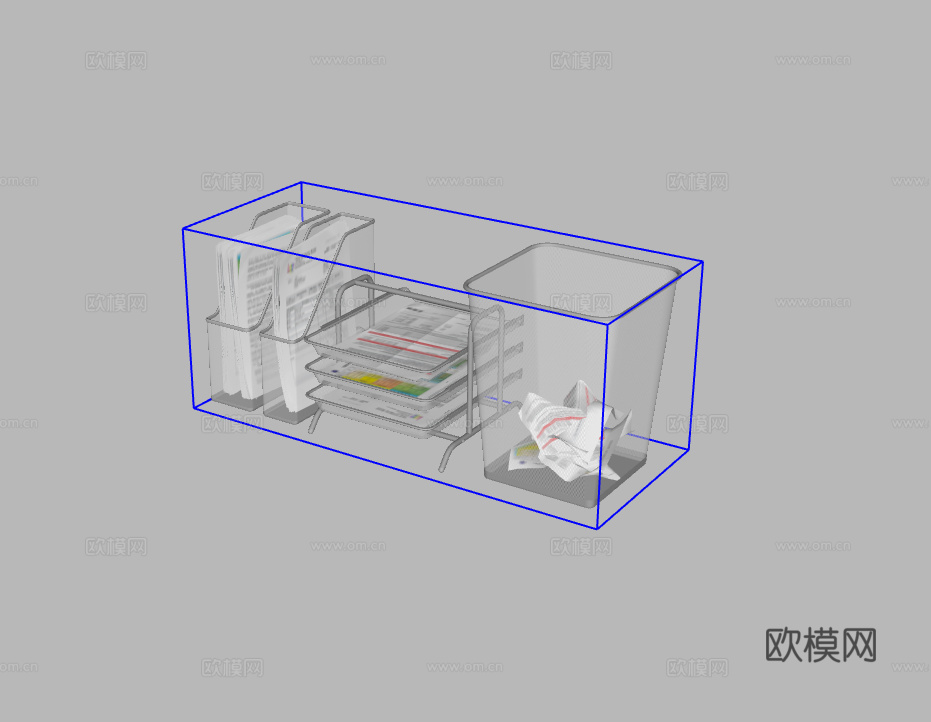 办公用品组合su模型