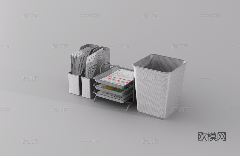 办公用品组合su模型