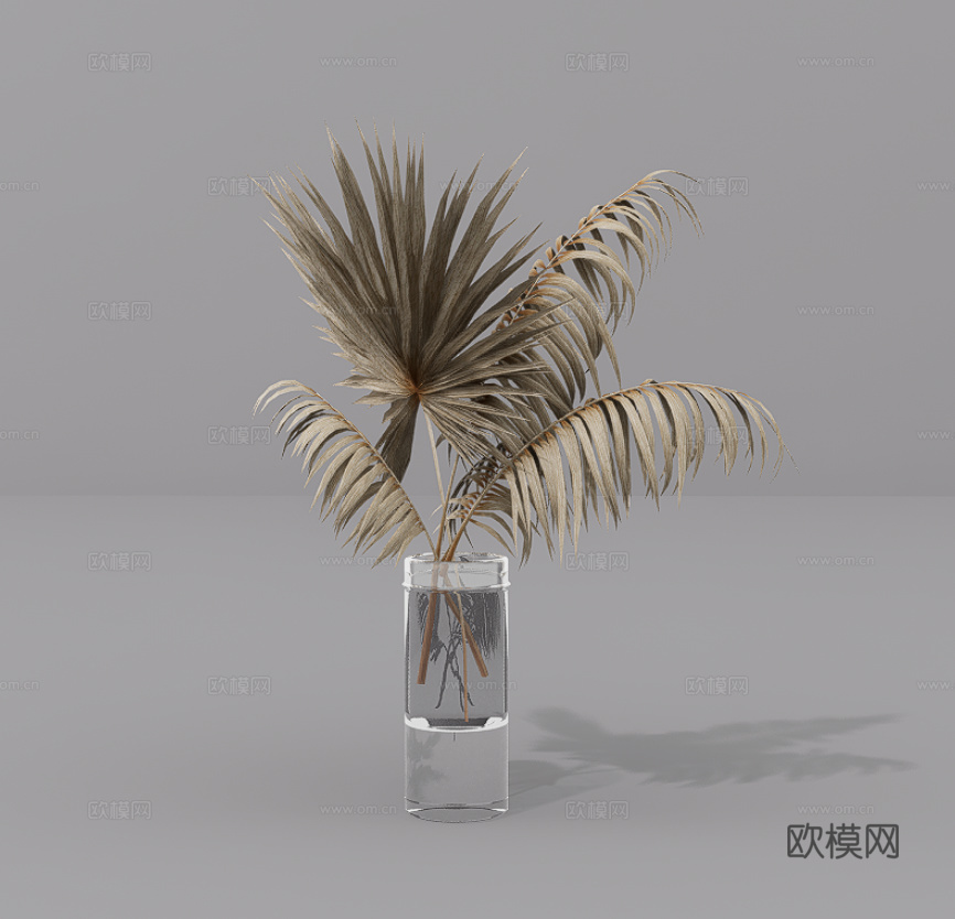 植物摆件su模型