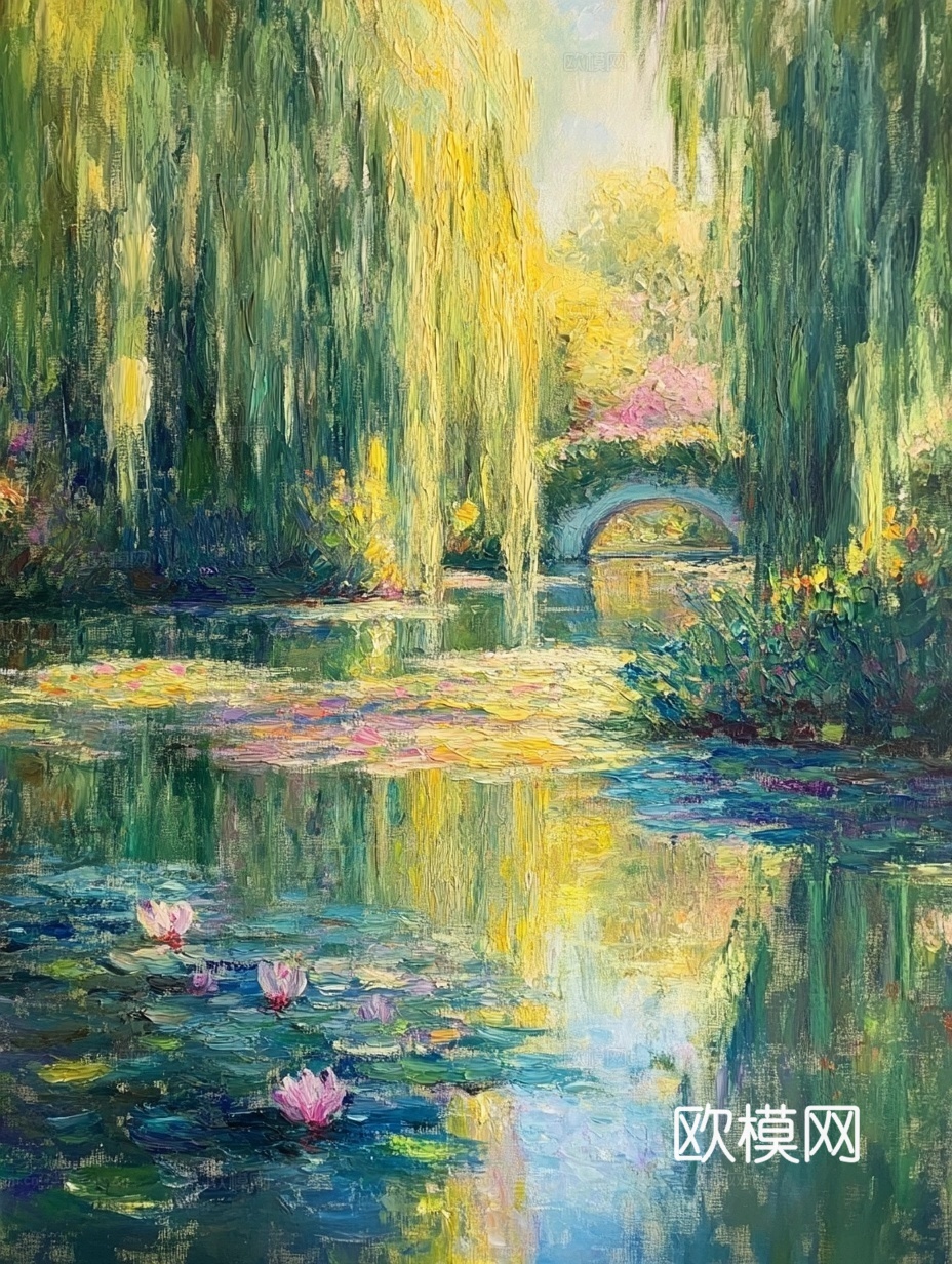 现代装饰画 油画 抽象画 艺术画贴图下载