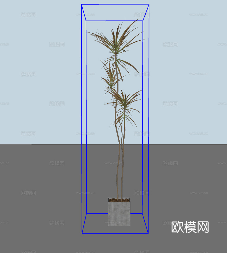 绿植盆栽su模型