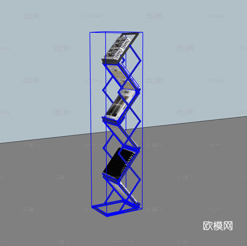 折叠书架su模型