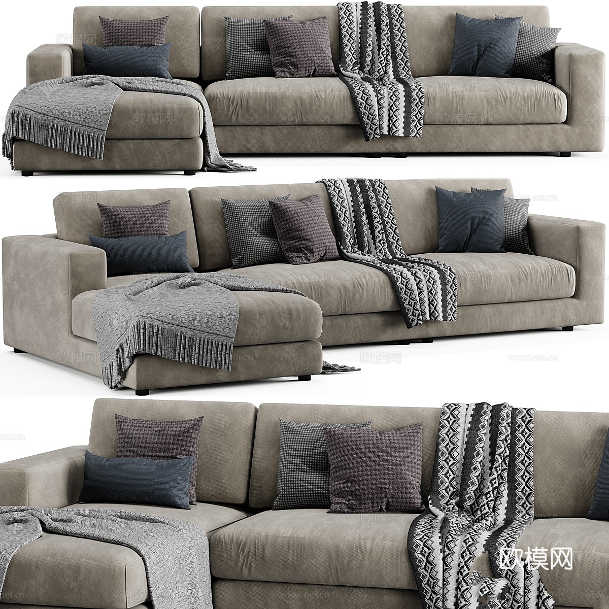 Bonaldo Superhiro 躺椅沙发3d模型下载