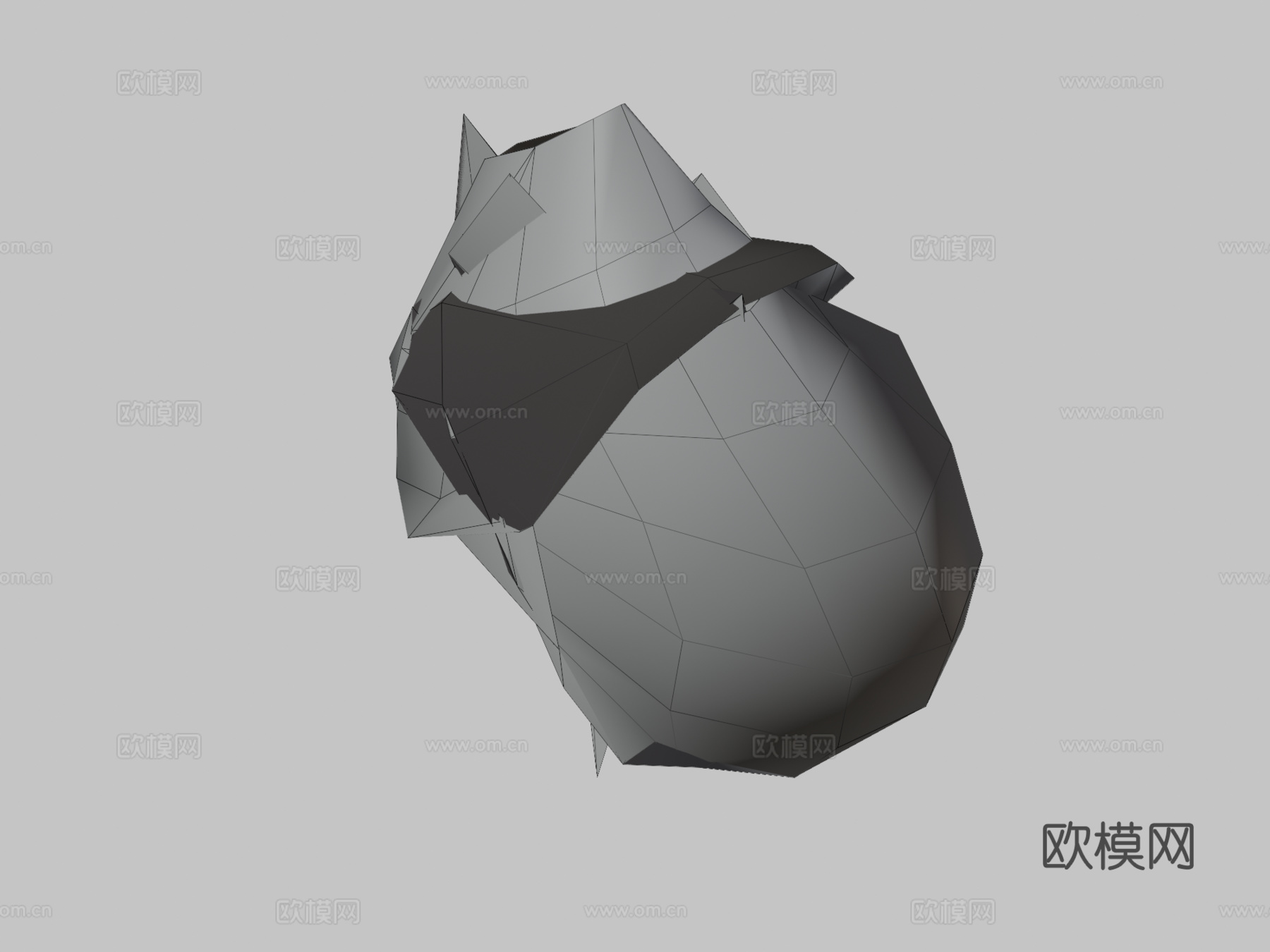 手绘公鸡su模型