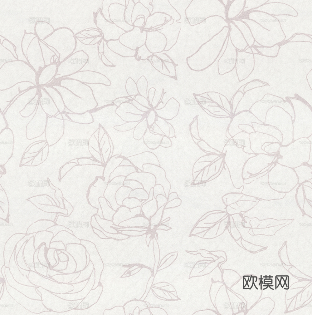 无缝白色花纹壁纸