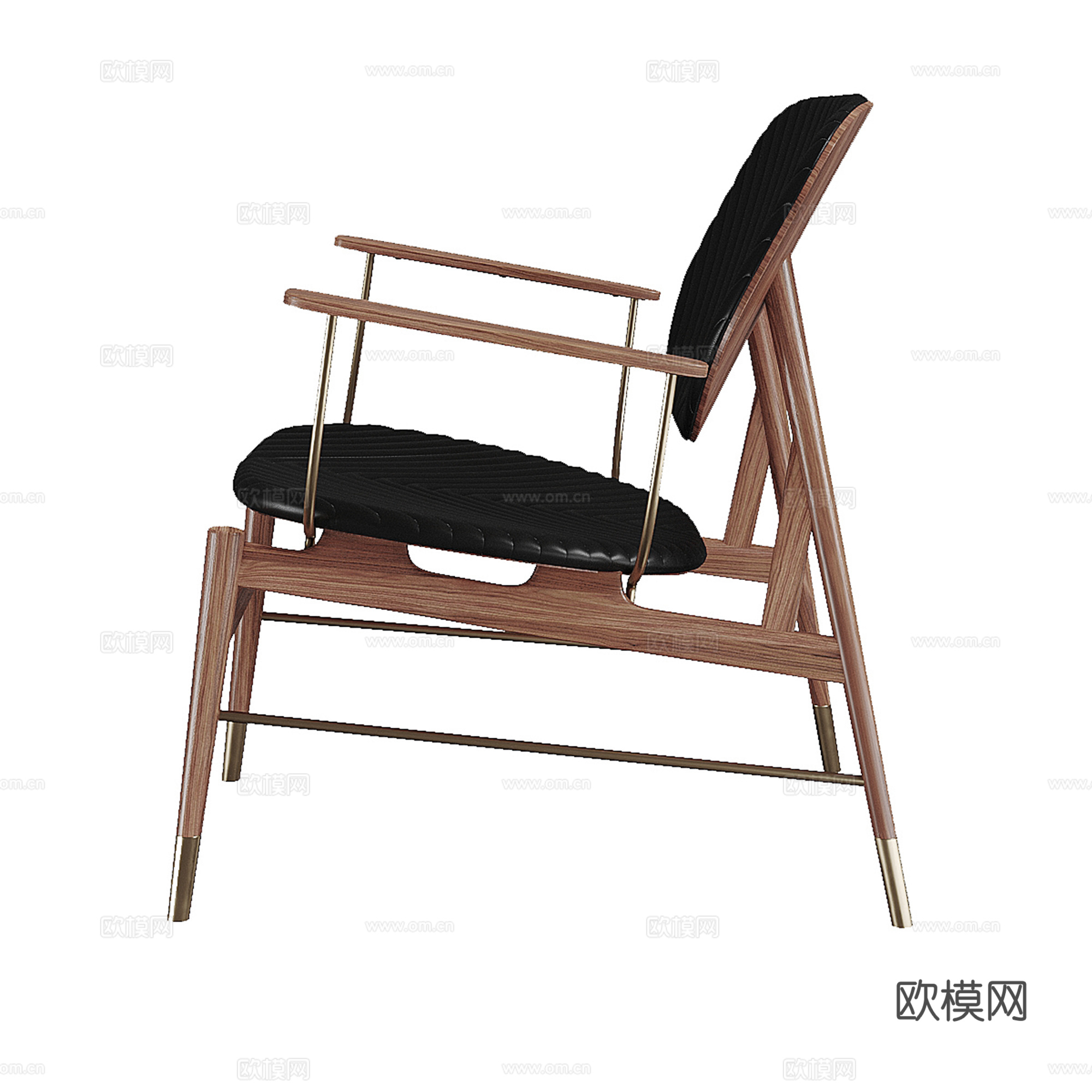 现代休闲椅 单椅 扶手椅su模型