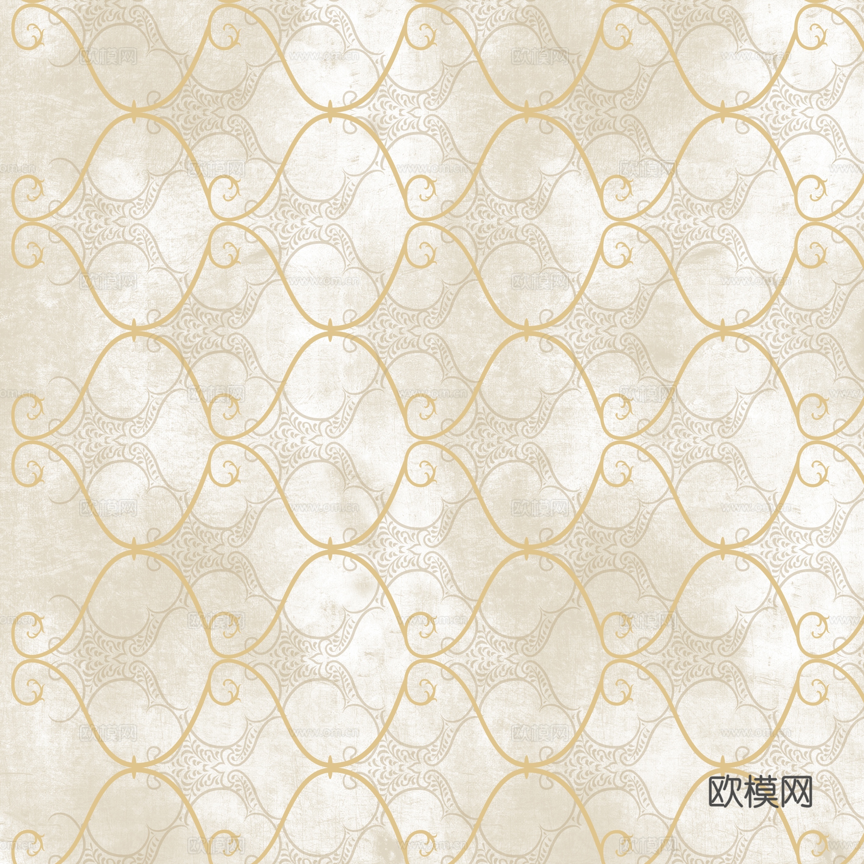 欧式四方连续壁纸