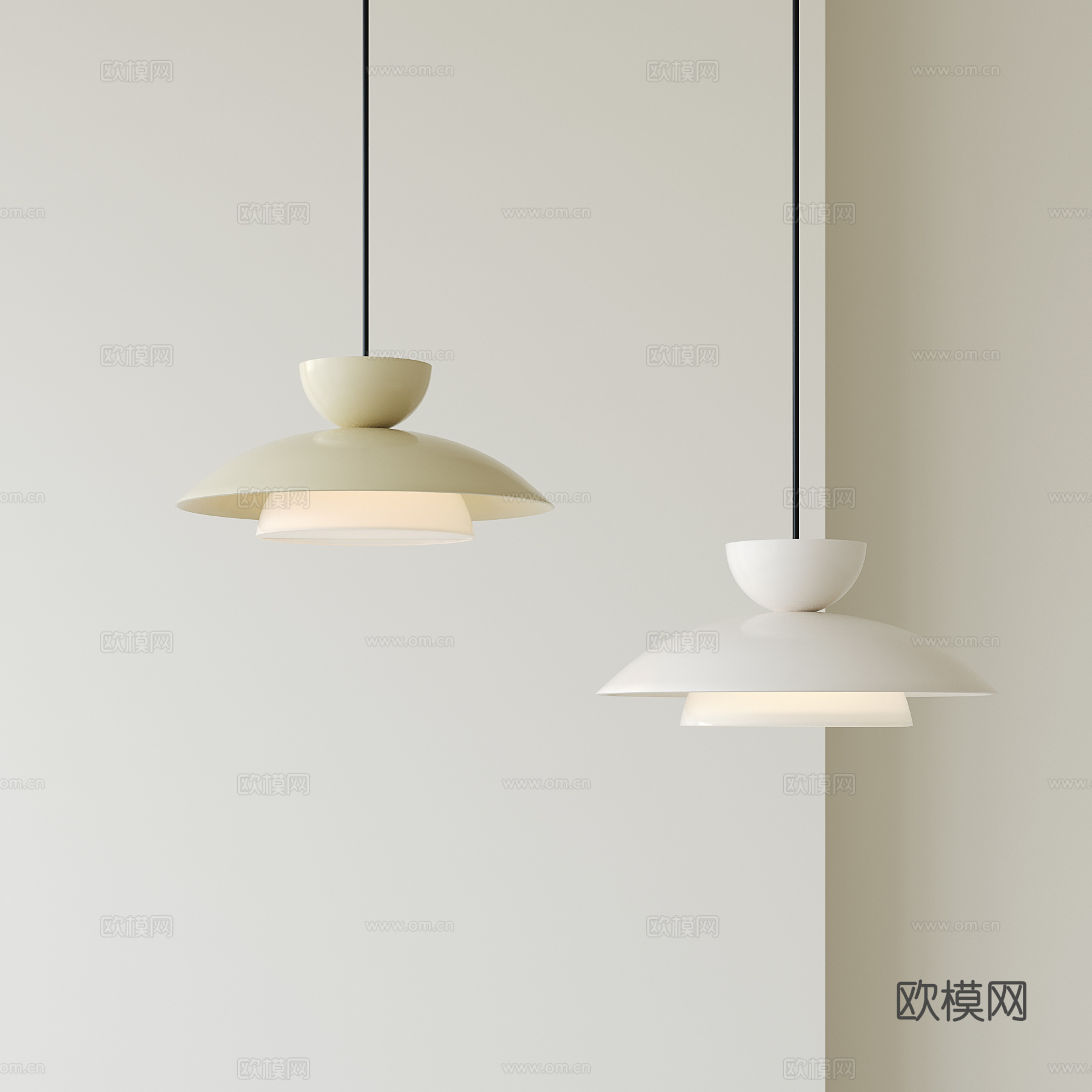 现代简约吊灯su模型