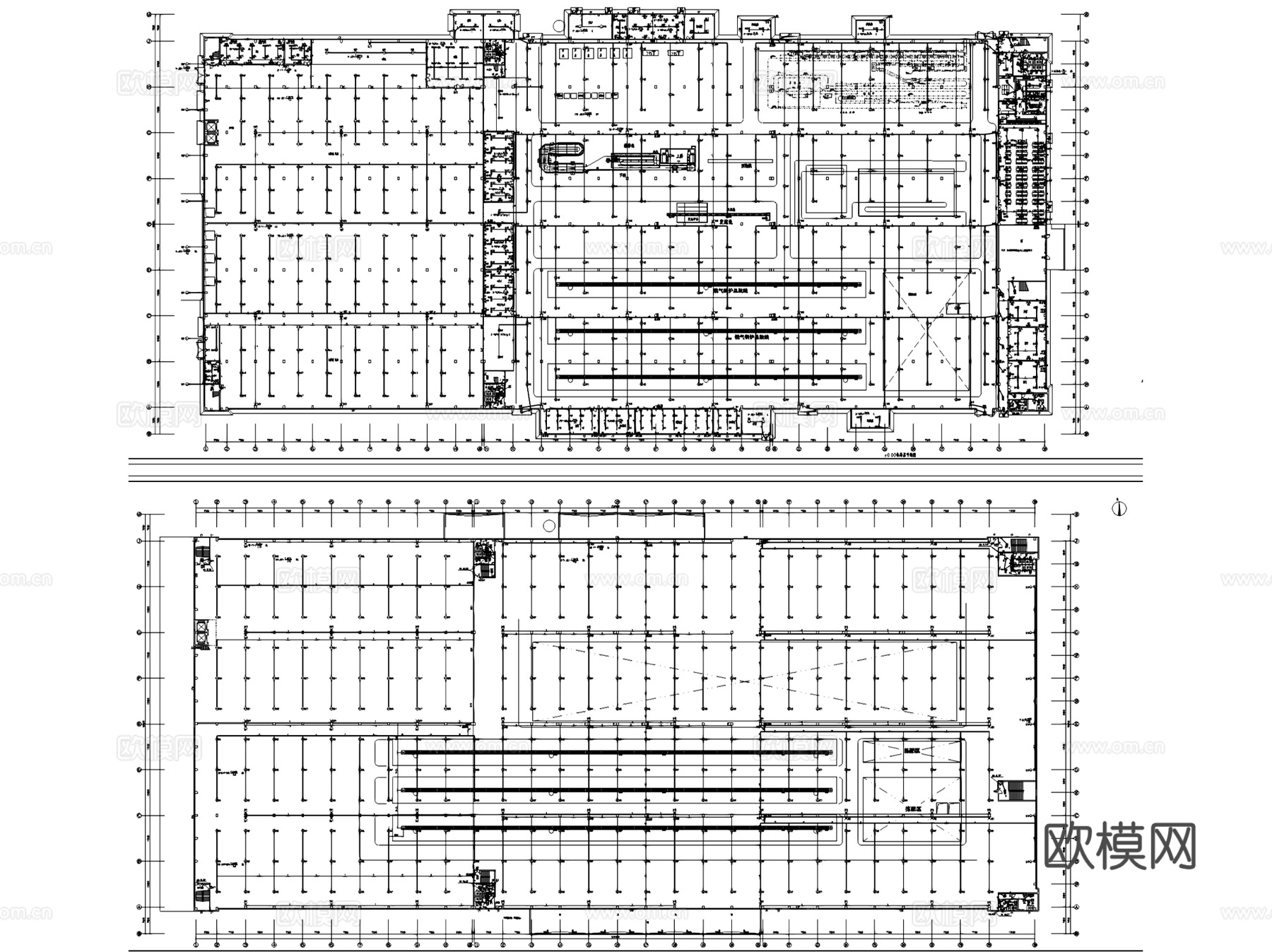 工业园工厂厂房建筑电气照明系统CAD施工图集 270套cad施工图