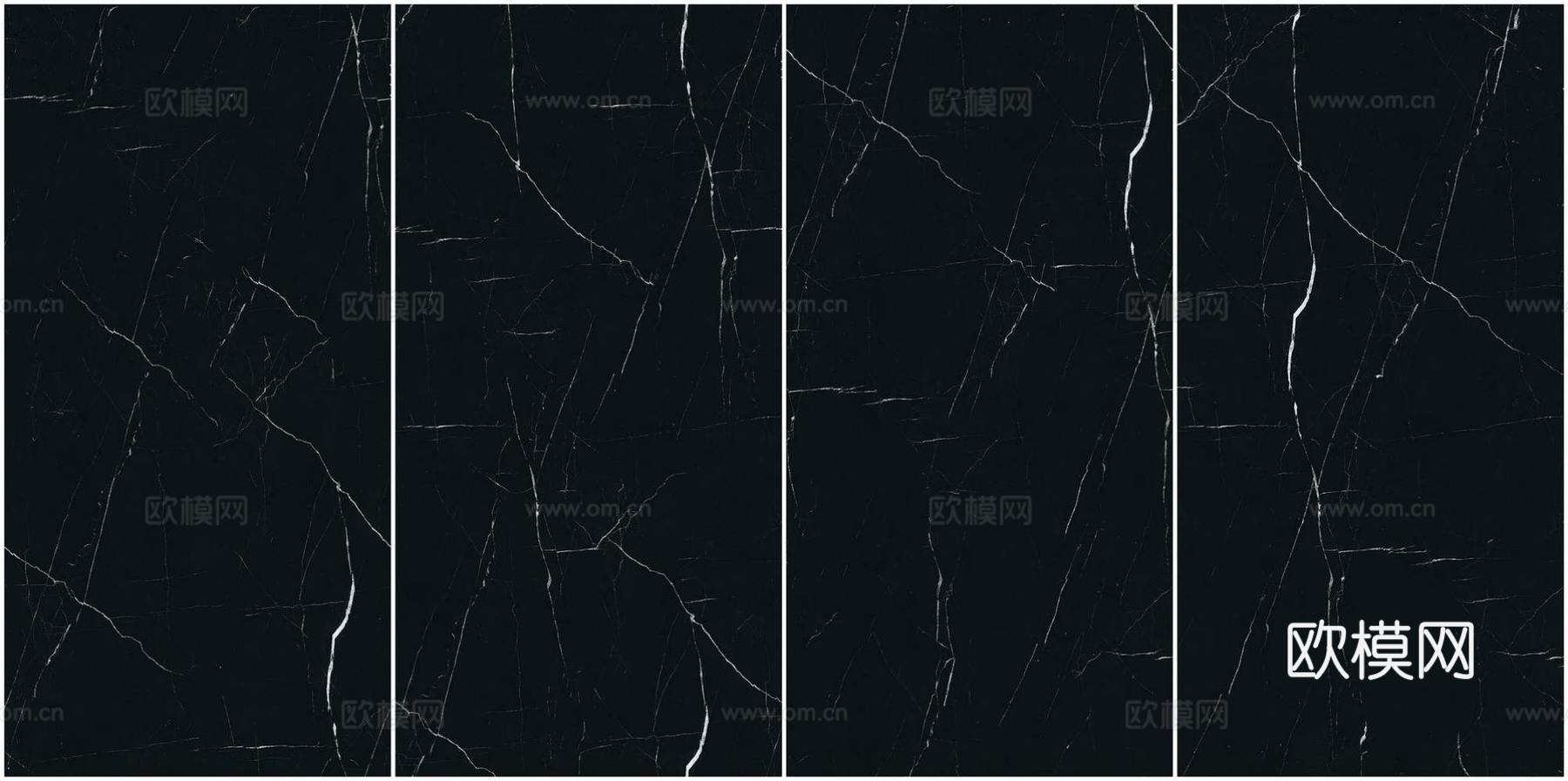 细纹黑白根奢石大理石