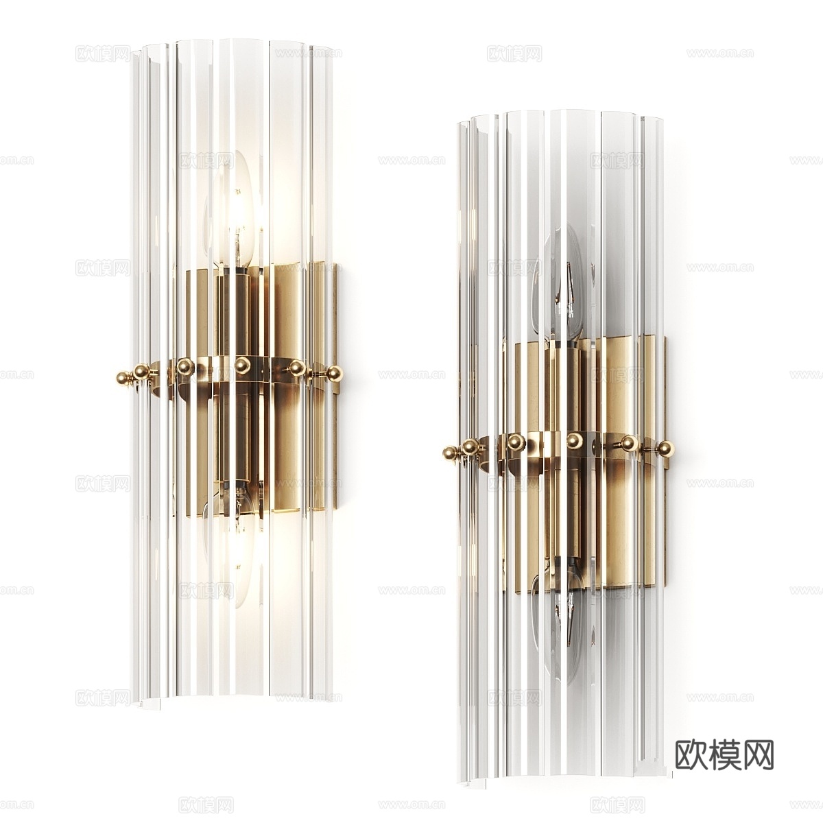 Pottery Barn Mallory 壁灯3d模型下载