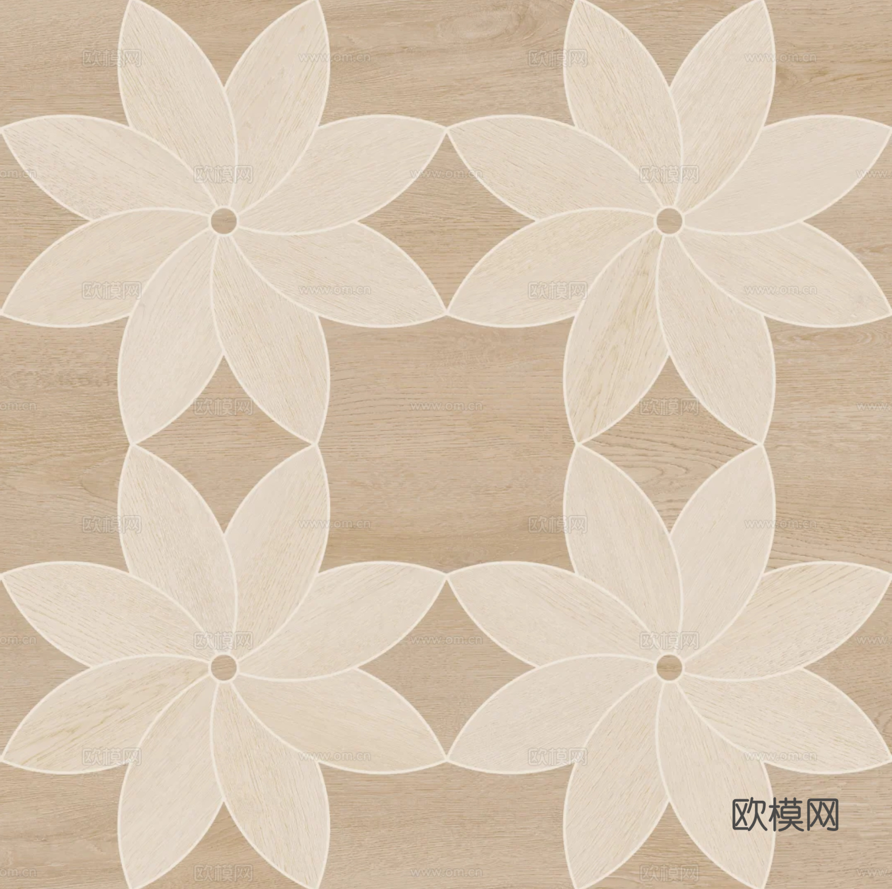 浅色木地板拼花