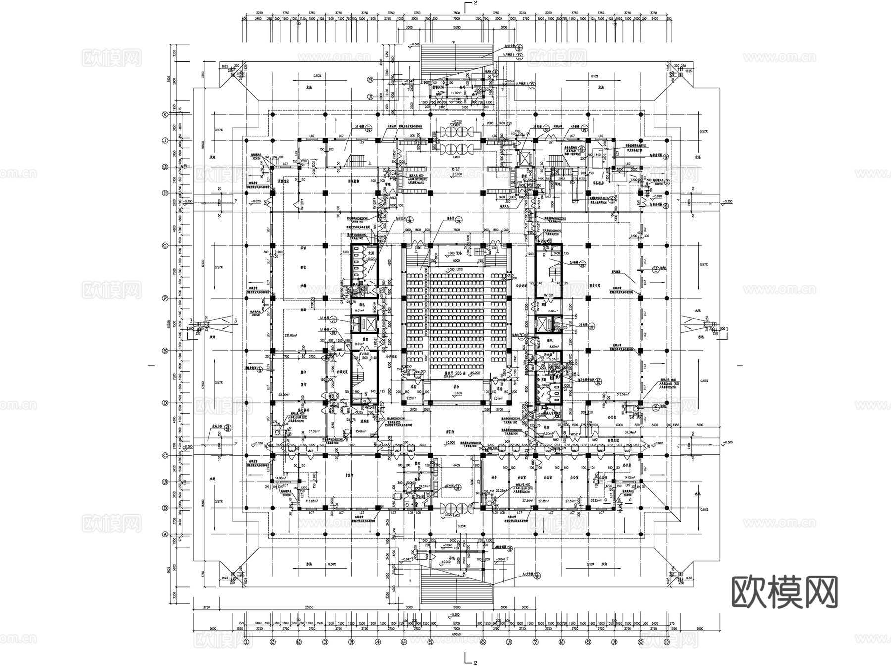 图书馆书店书吧建筑CAD施工图集 30套cad施工图