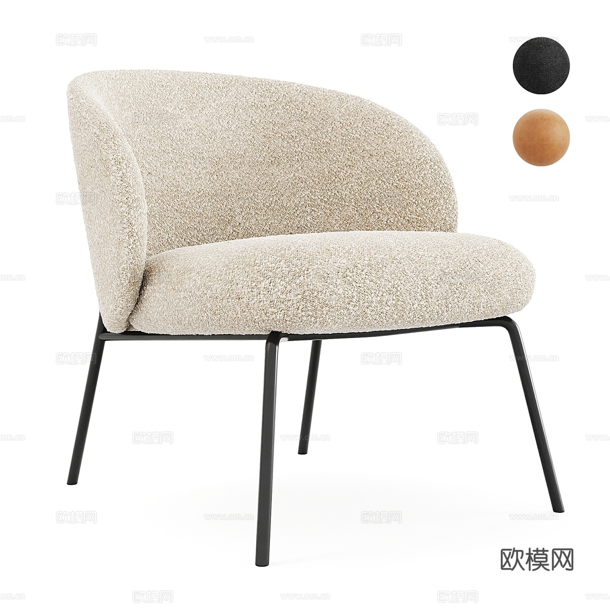 Princeton Lounge Chair by BoCo3d模型