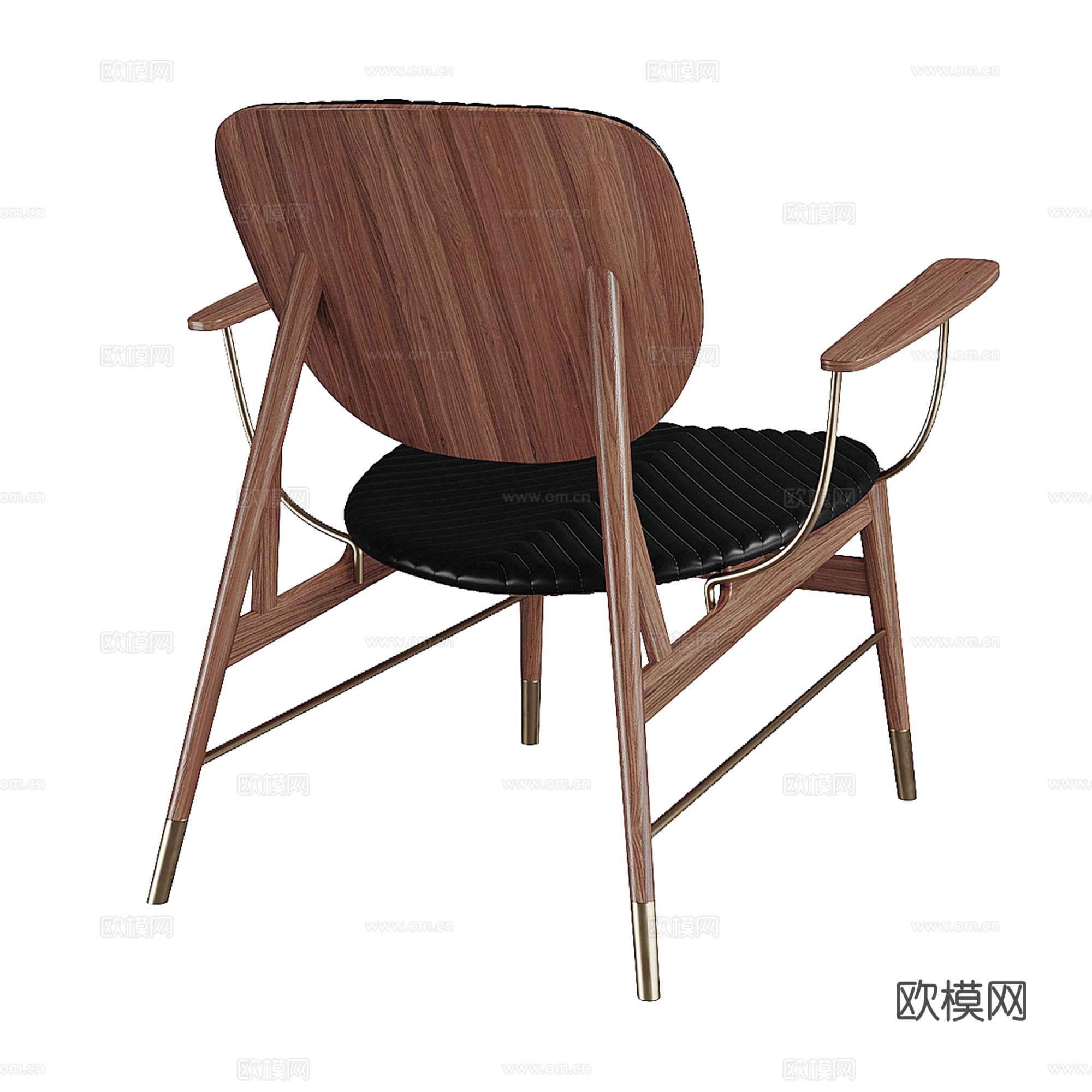 现代休闲椅 单椅 扶手椅su模型