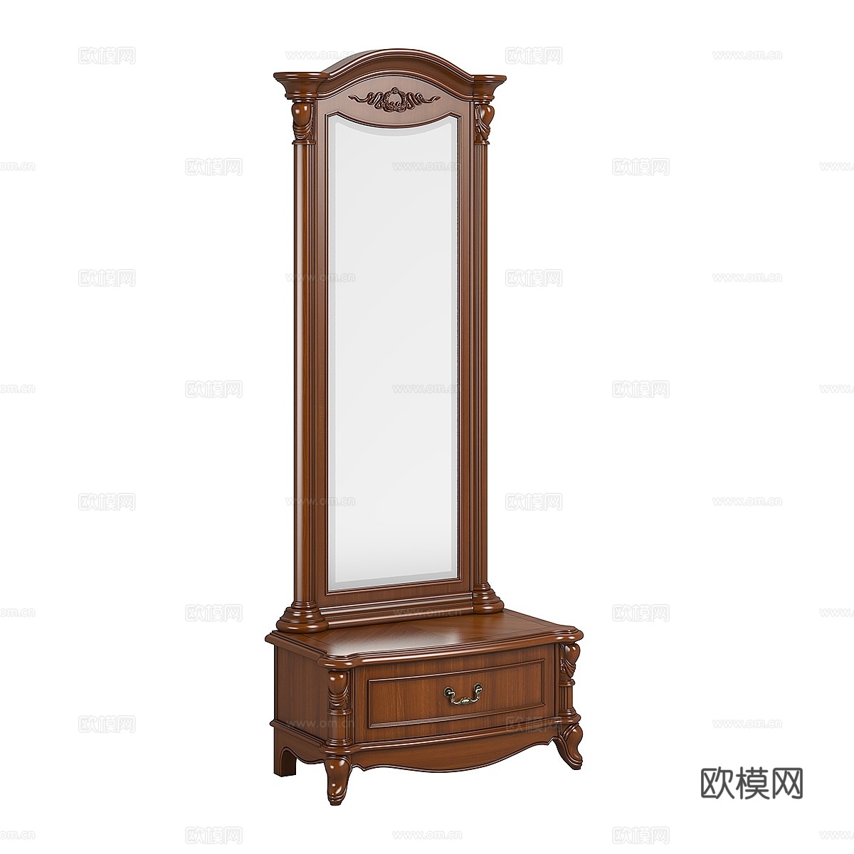 2616700 230-1 木工长镜带抽屉 843d模型下载