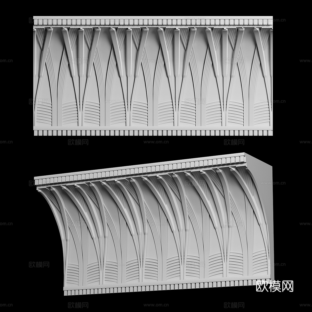 天花板装饰线条 K-2213d模型下载