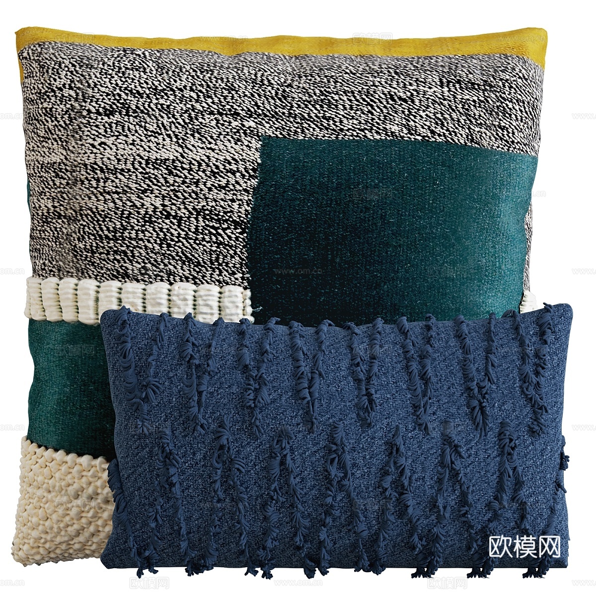靠枕套装 43d模型下载