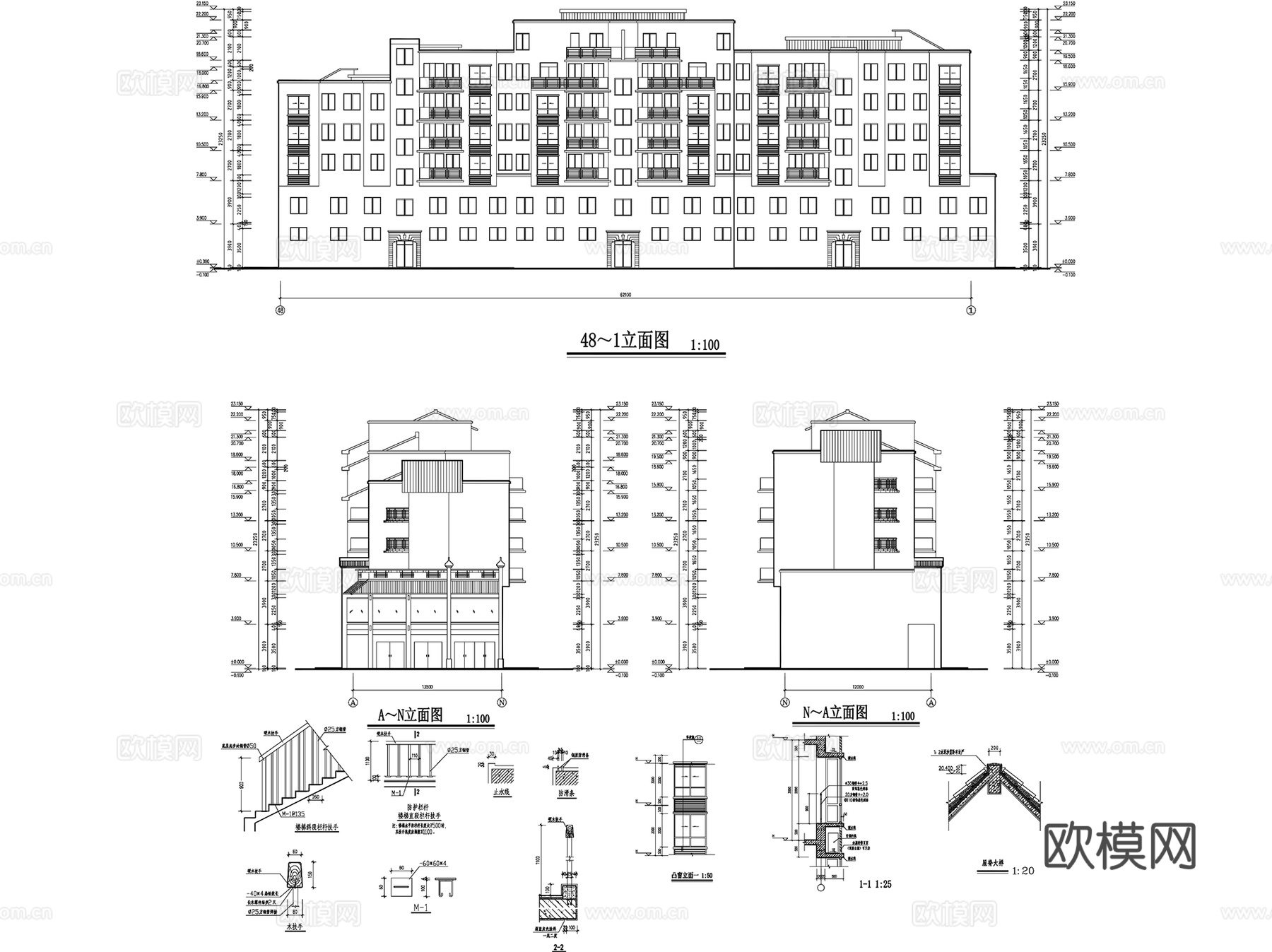 中式古建各民族地域民居建筑CAD施工图集 60套cad施工图