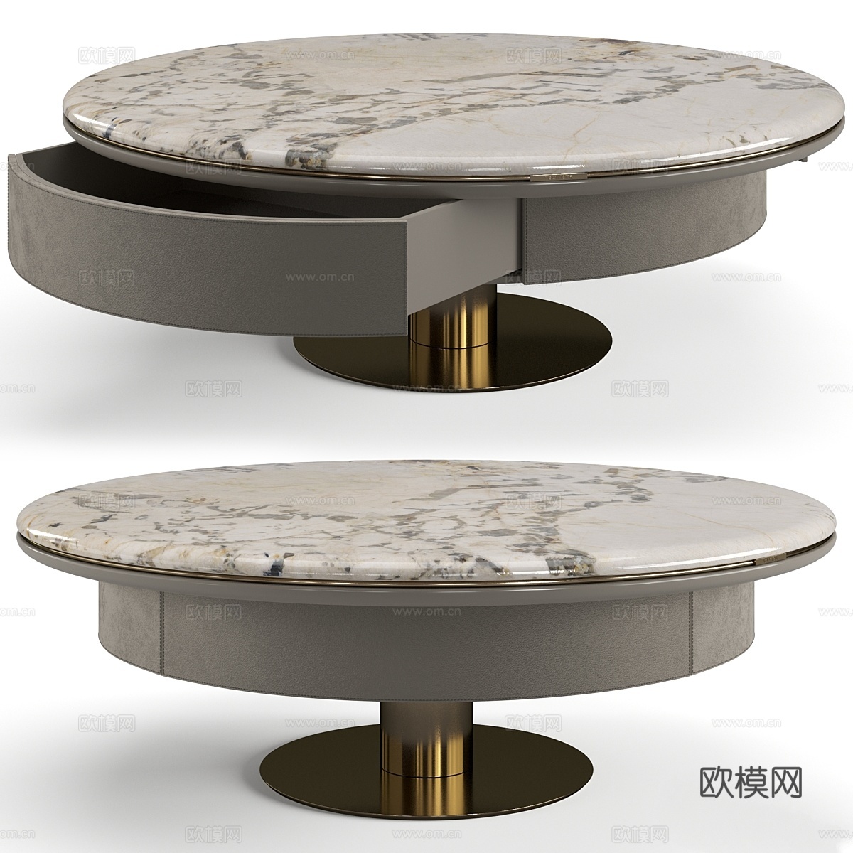 Visionnaire Korvac 咖啡桌3d模型