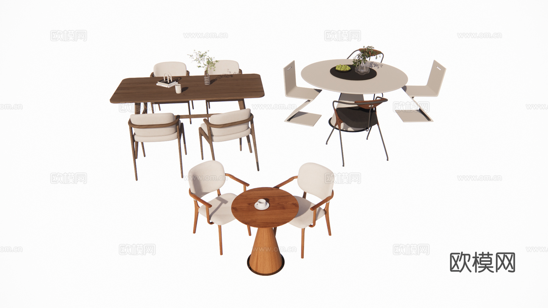 家具 餐桌su模型
