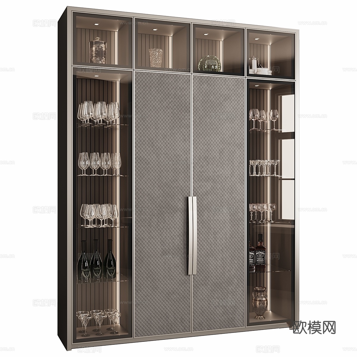 带餐具的橱柜 我的设计 №373d模型下载