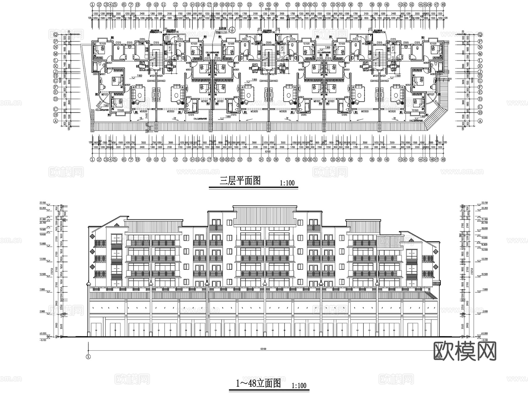 中式古建各民族地域民居建筑CAD施工图集 60套cad施工图