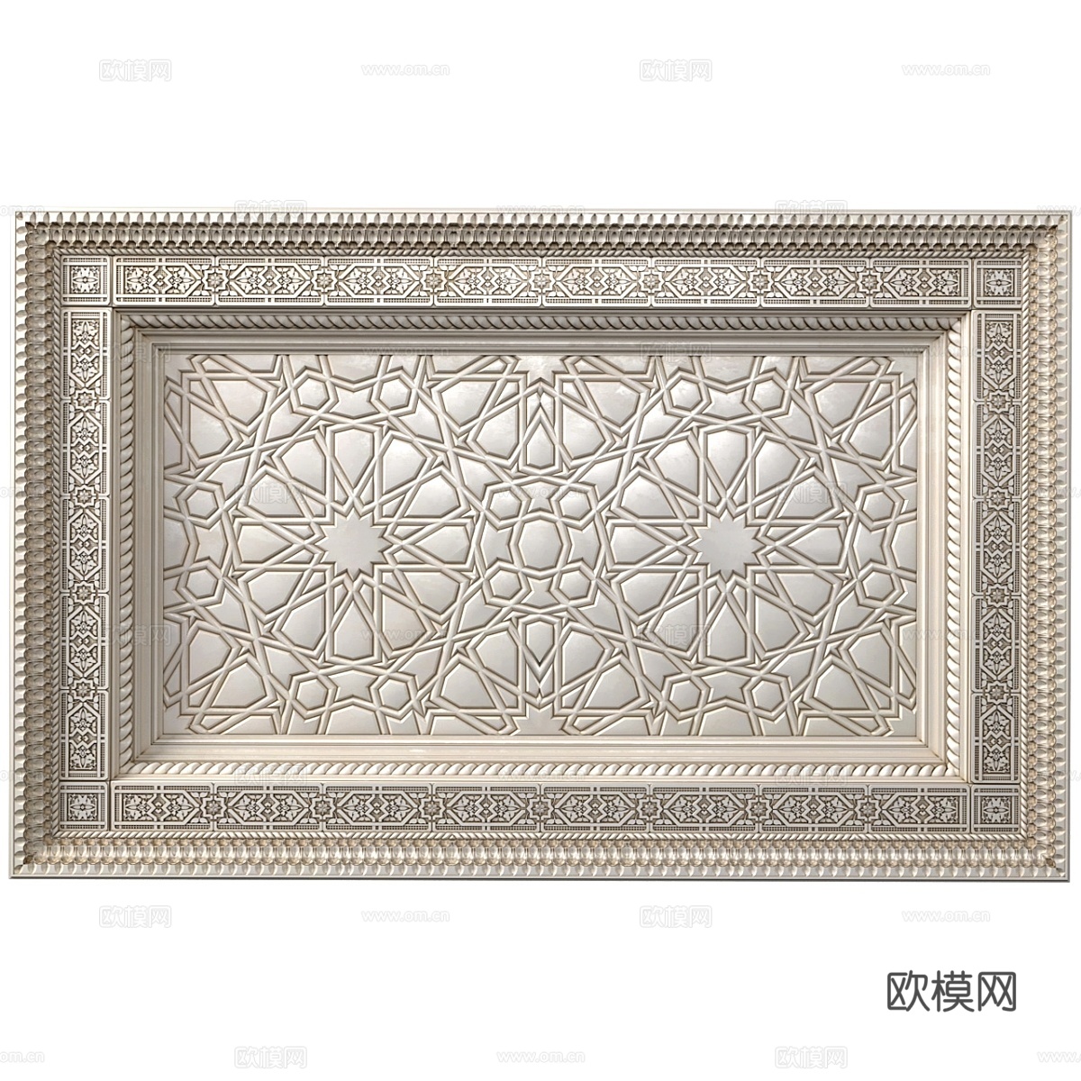 东方风格天花板。阿拉伯古典天花板3d模型下载