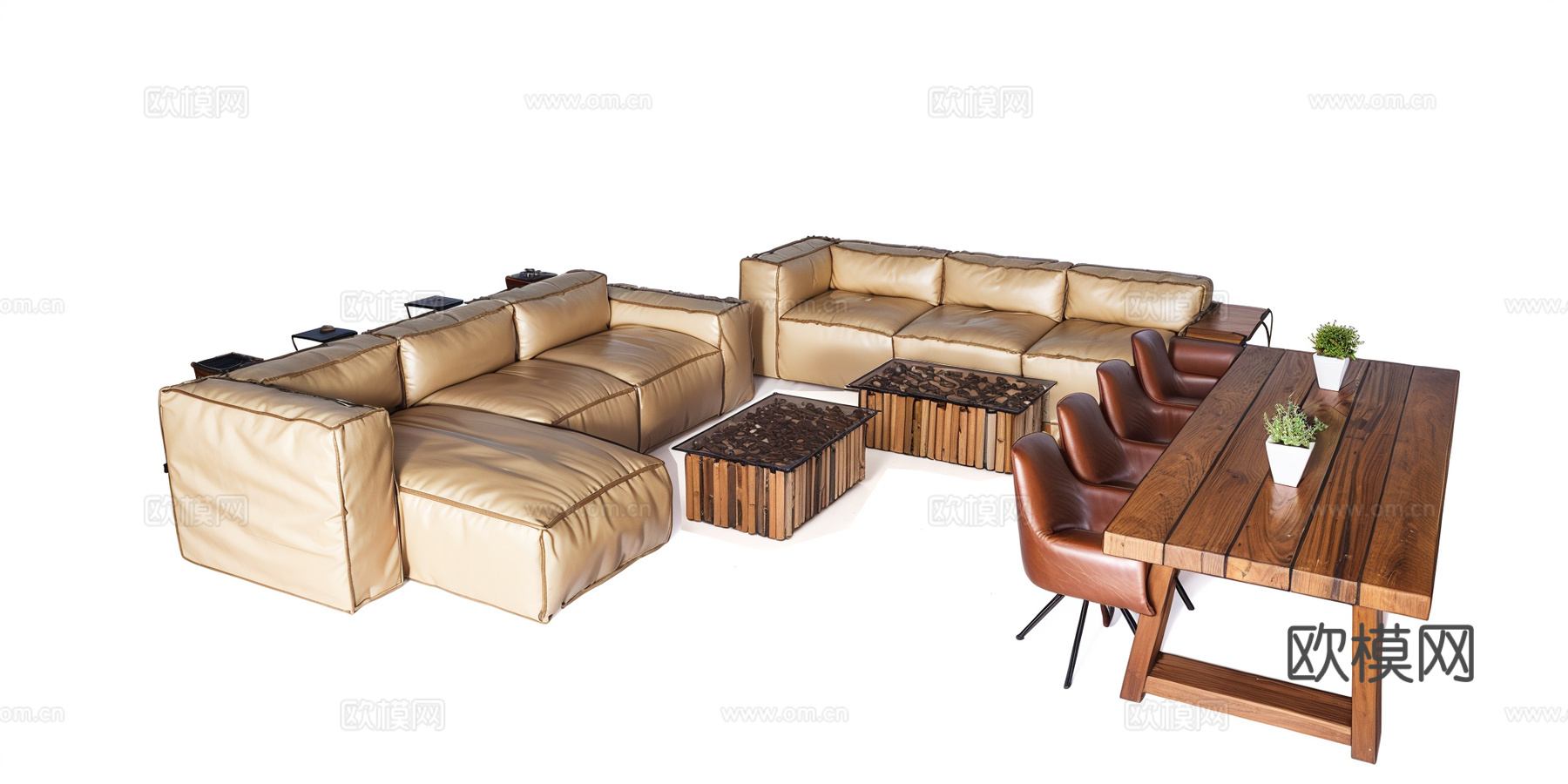 客餐厅家具su模型