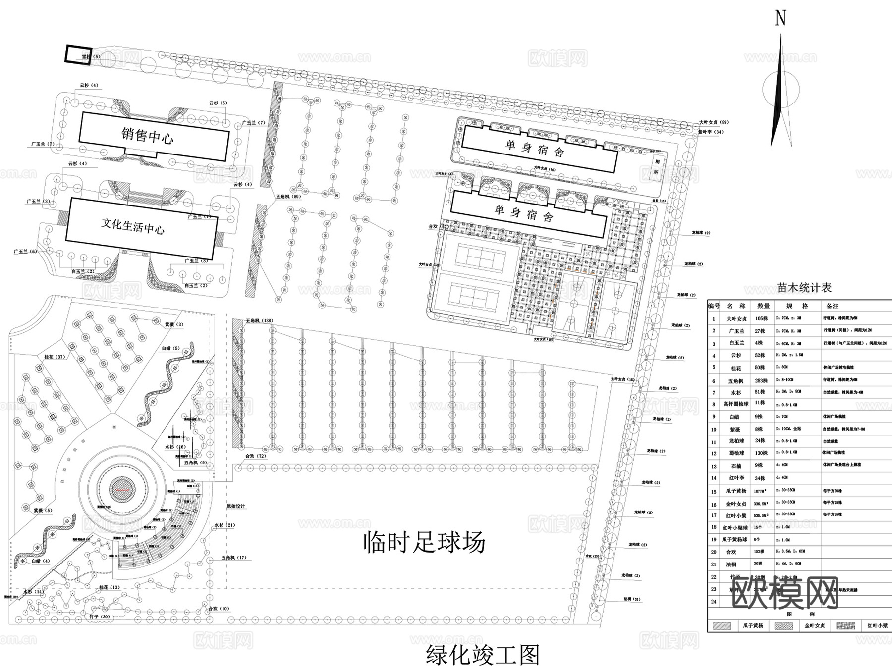 工业园区产业园厂区规划设计 CAD图集 48套cad施工图