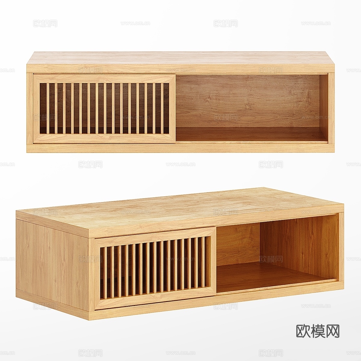 橡木墙架，皮拉奥色橡木 LA REDOUTE INT3d模型