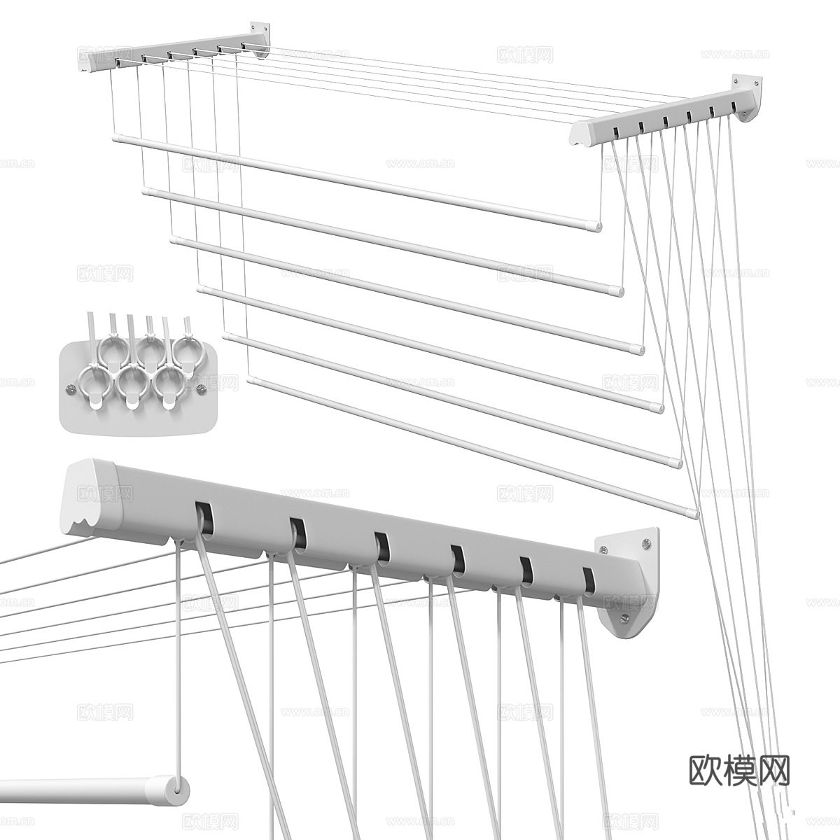 壁挂式衣物烘干机 Gimi Lift 1200 mm3d模型