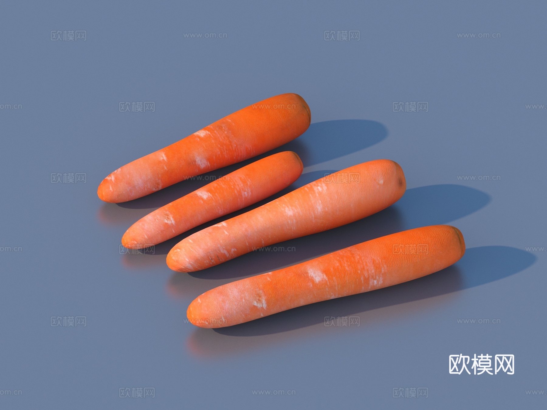 胡萝卜 红萝卜 蔬菜 食物3d模型下载