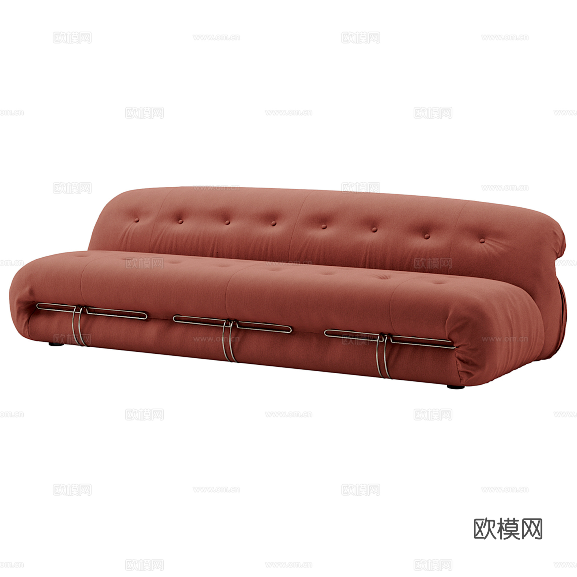 现代多人沙发su模型