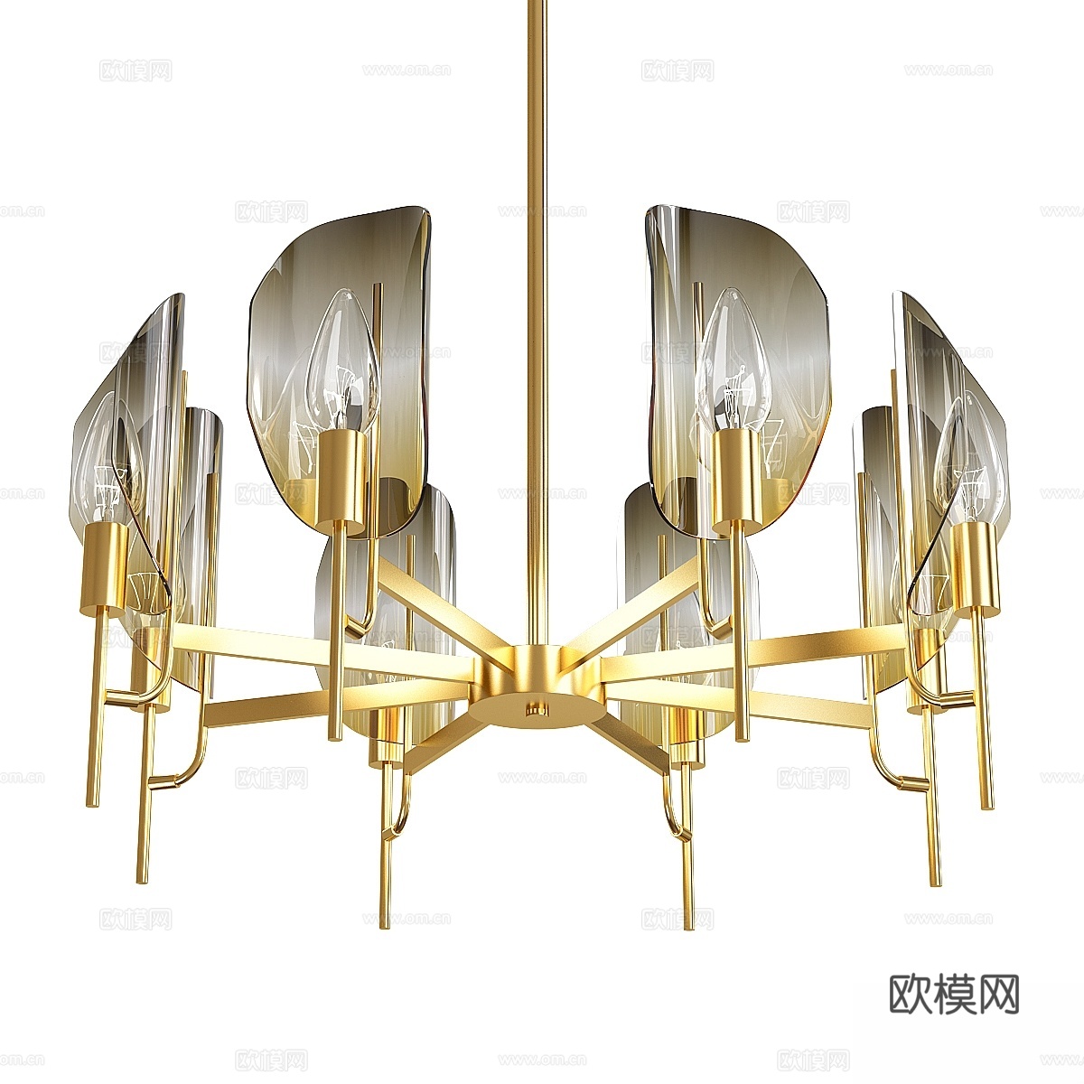 北欧风LED吊灯3d模型下载