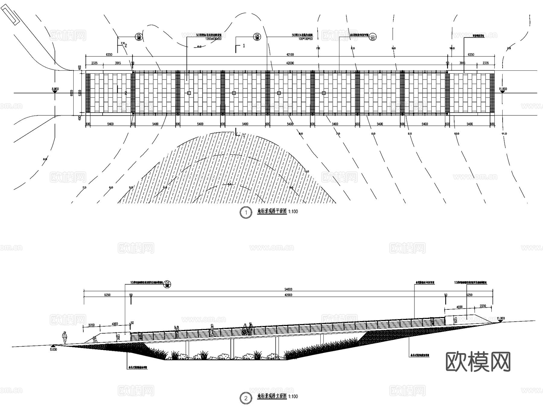 南京生态科技岛滨江风光带生态湿地公园景观CAD施工图全套cad施工图