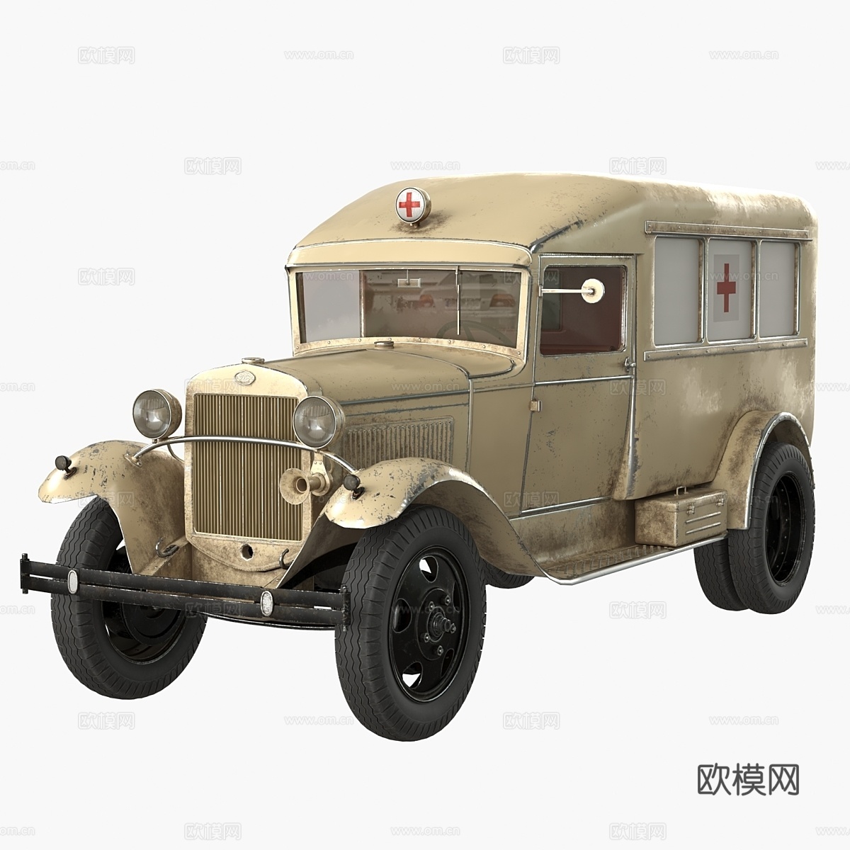 Gas AA 救护车3d模型下载