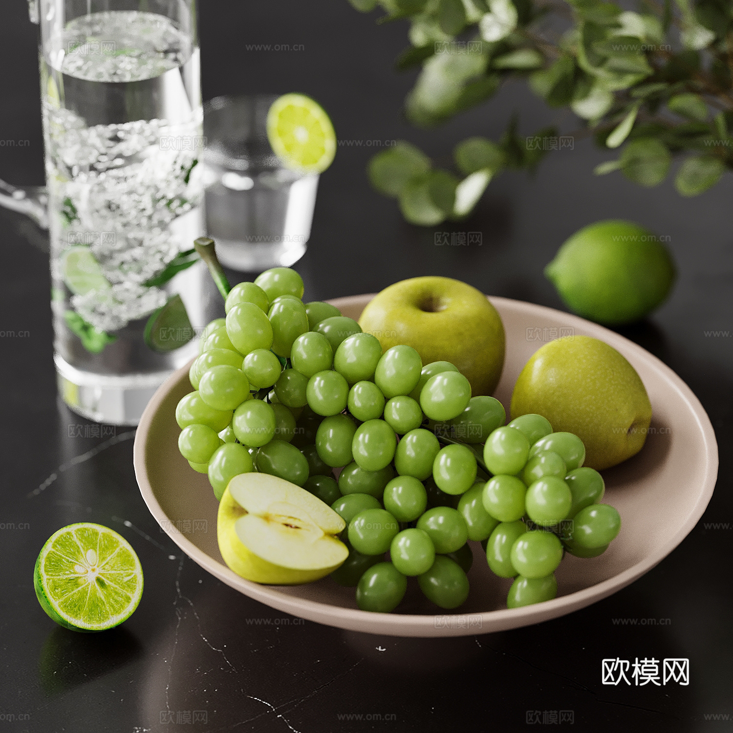 现代水果su模型
