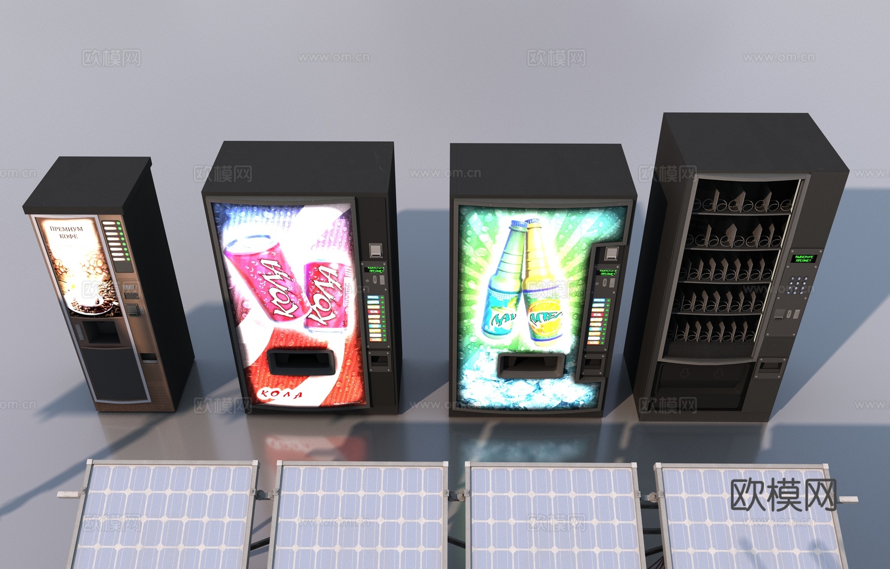 城市公共设施3d模型