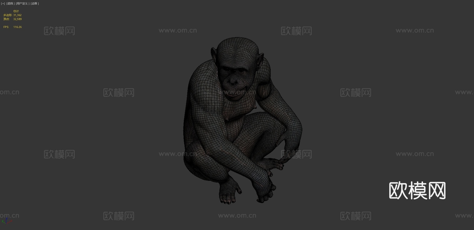 猿su模型下载（渲染图4）