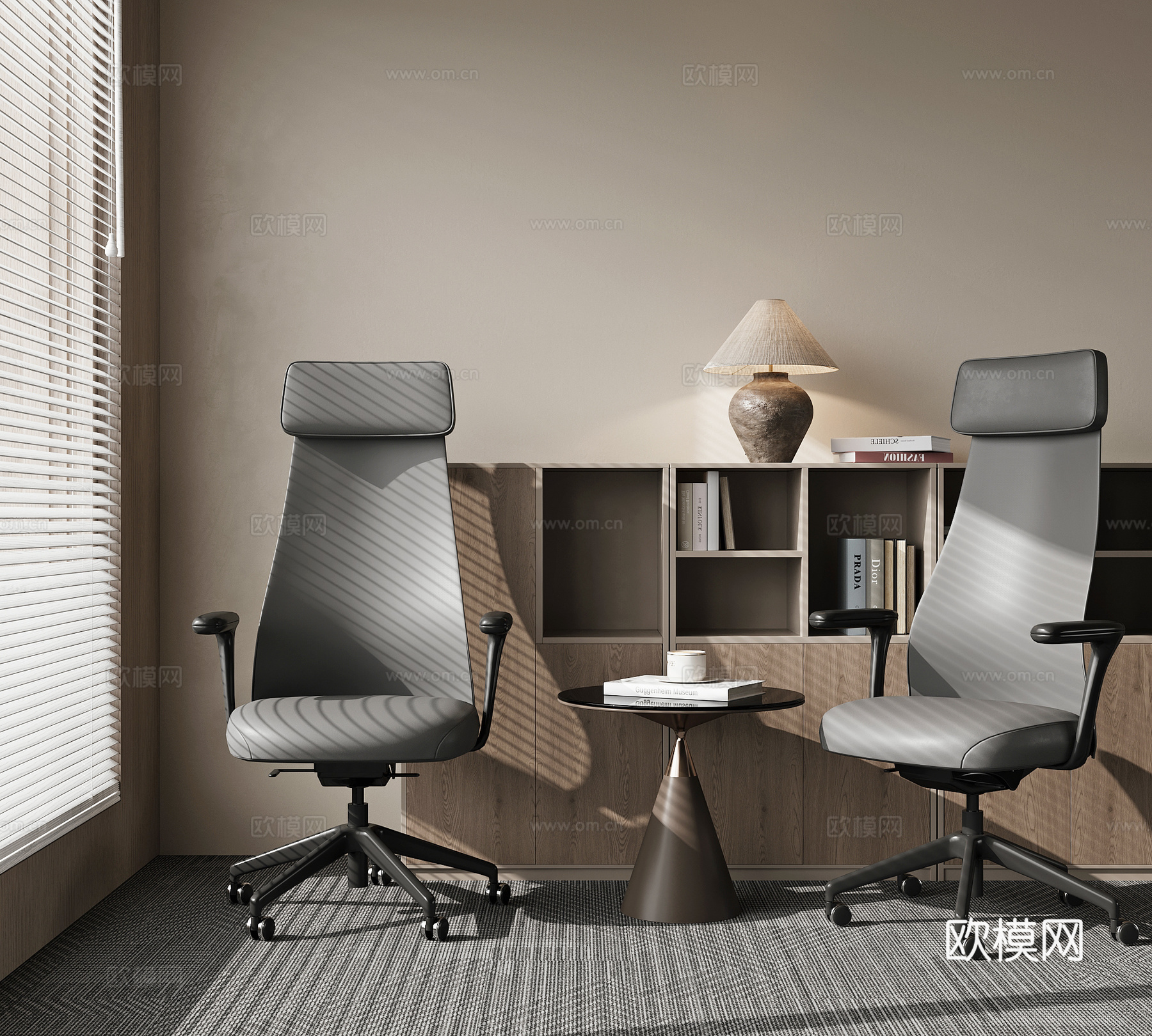 现代办公椅3d模型下载