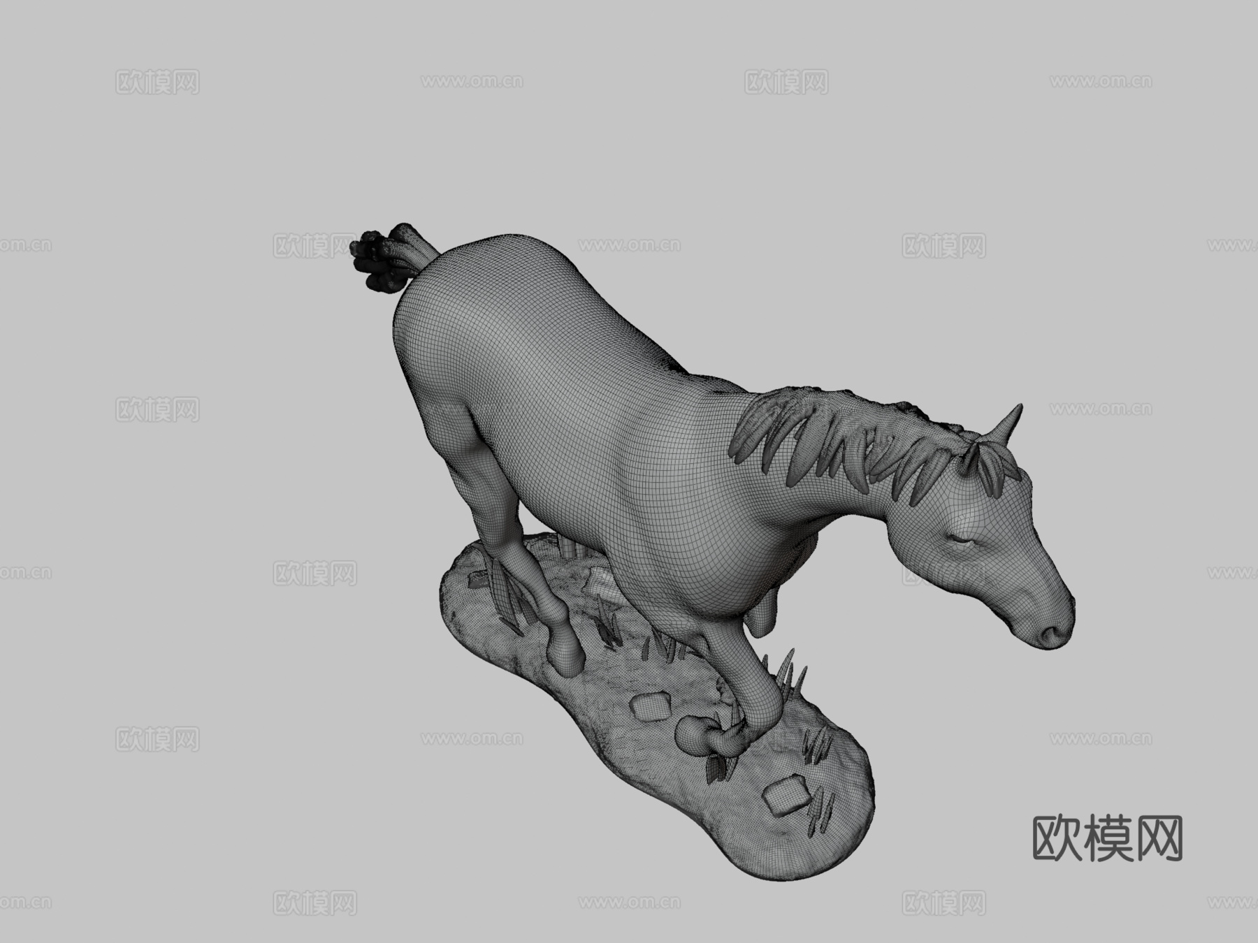 奔腾马-下载-3D可打印su模型