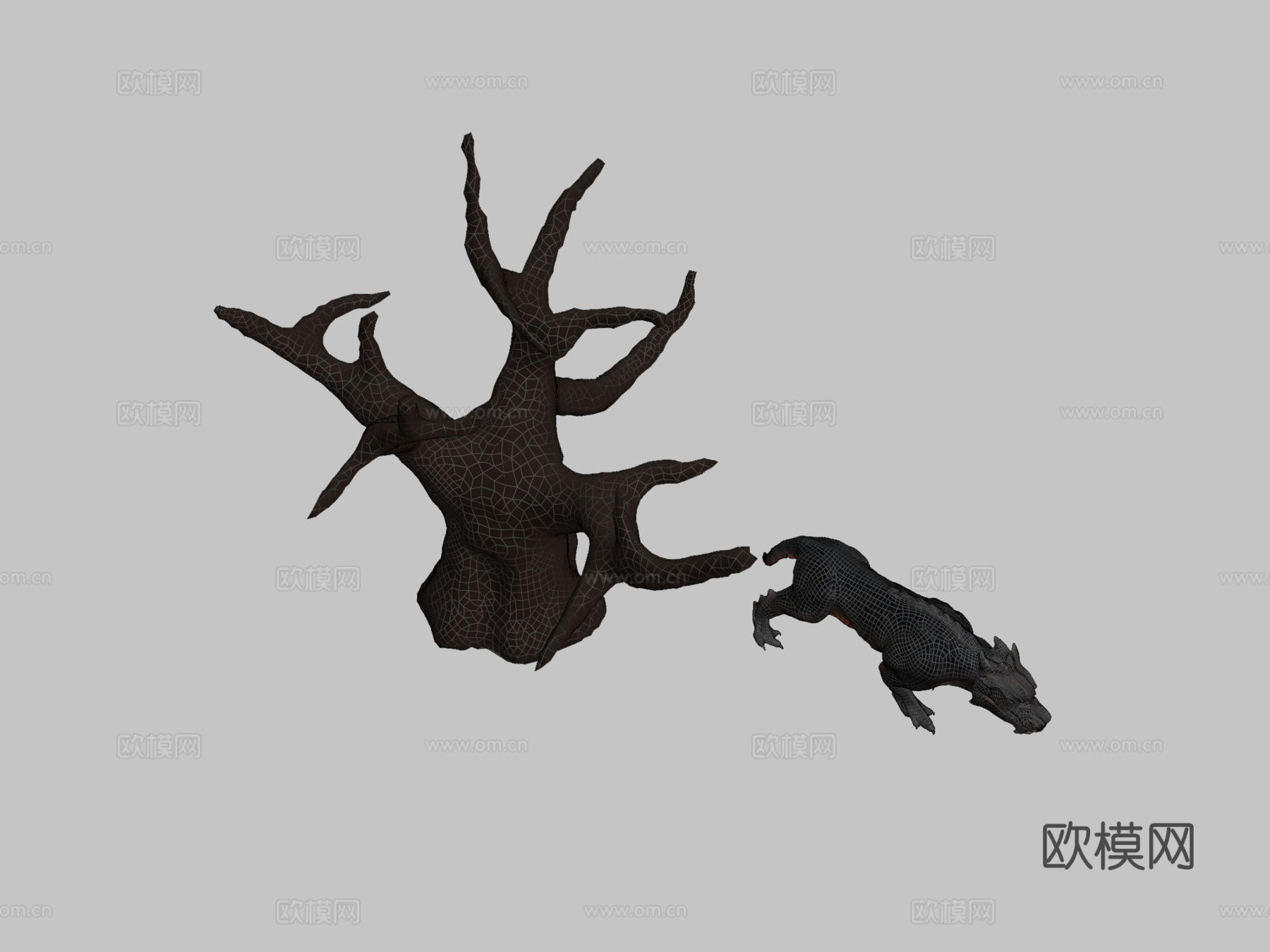 改良大型猫科动物-动画版su模型