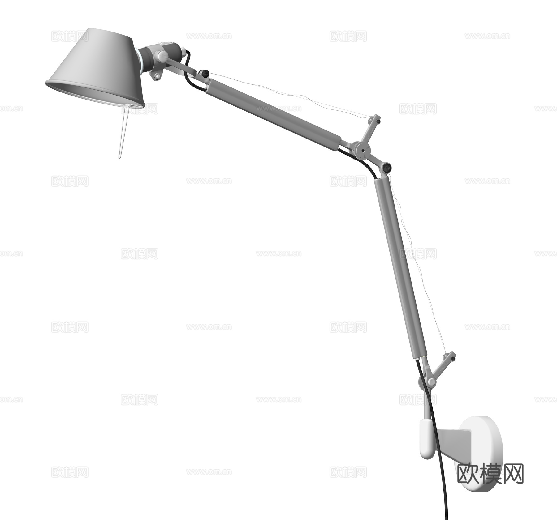 Artemide tolomeo 包豪斯壁灯 金属壁灯su模型