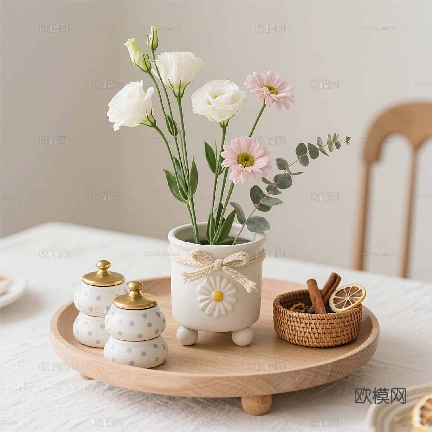 摆件组合 餐具摆件 装饰品 饰品摆件 厨房摆件 餐厅摆件3d模型下载