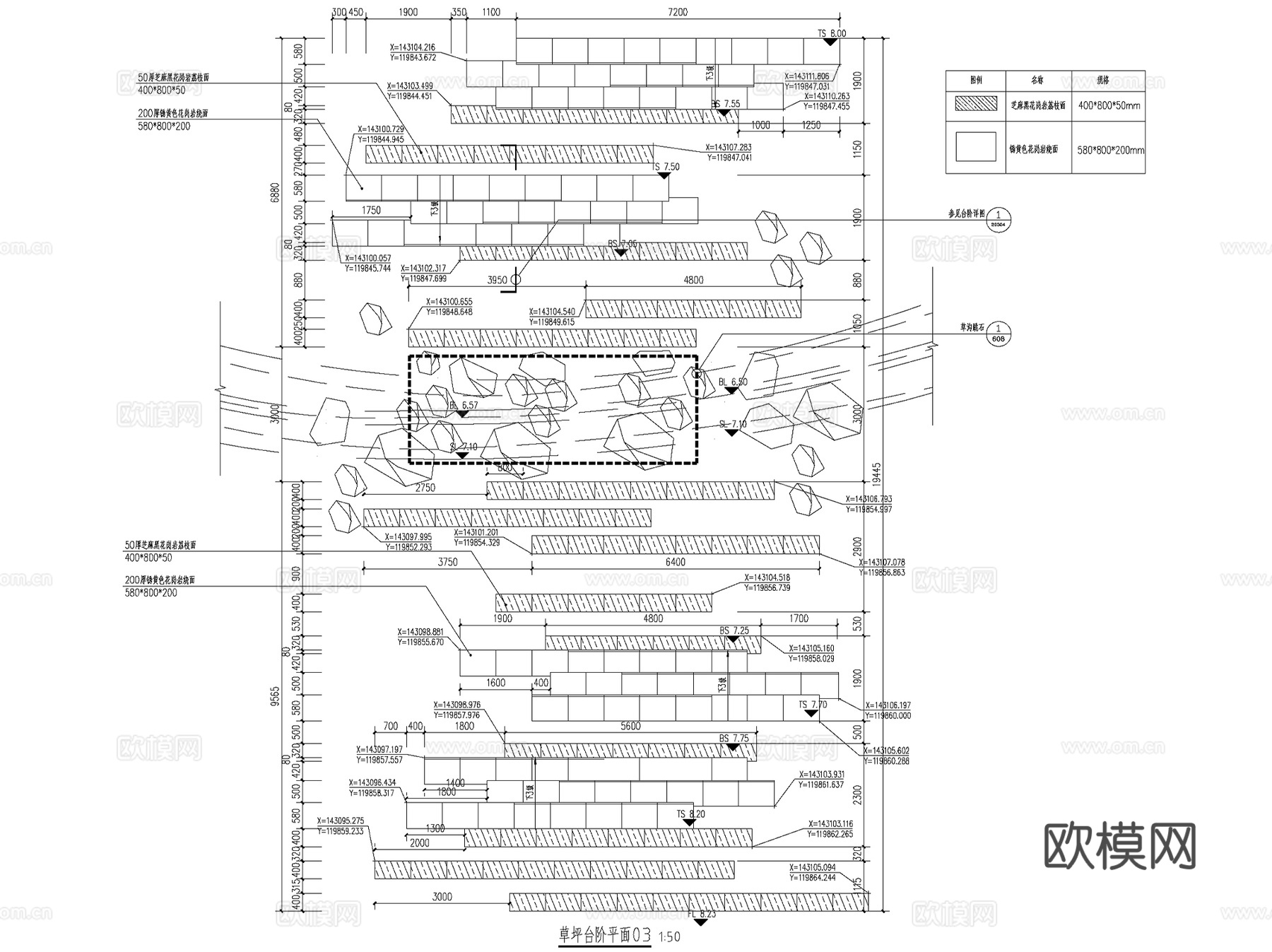 南京生态科技岛滨江风光带生态湿地公园景观CAD施工图全套cad施工图